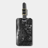 Black & White New York City Bagagelabel (Voorkant verticaal)