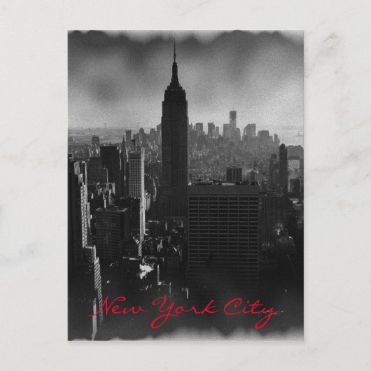 Black & White New York City Briefkaart (Voorkant)