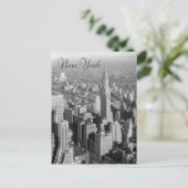 Black & White  New York City Briefkaart (Staand voorkant)