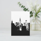 Black & White New York City Briefkaart (Staand voorkant)