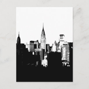 Black & White New York City Briefkaart