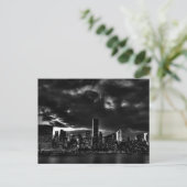 Black & White New York City Briefkaart (Staand voorkant)