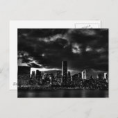 Black & White New York City Briefkaart (Voorkant / Achterkant)