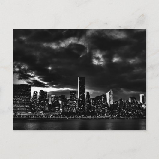 Black & White New York City Briefkaart (Voorkant)