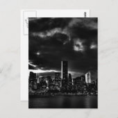 Black & White New York City Briefkaart (Voorkant / Achterkant)