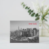 Black White New York City Briefkaart (Staand voorkant)