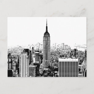 Black & White New York City Briefkaart