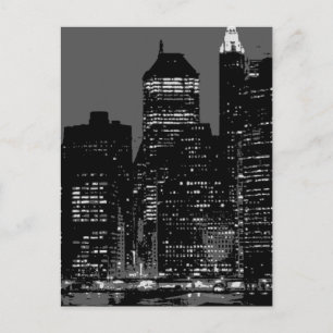 Black & White  New York City Briefkaart