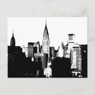 Black & White New York City Briefkaart