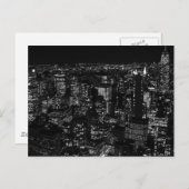 Black & White New York City Briefkaart (Voorkant / Achterkant)