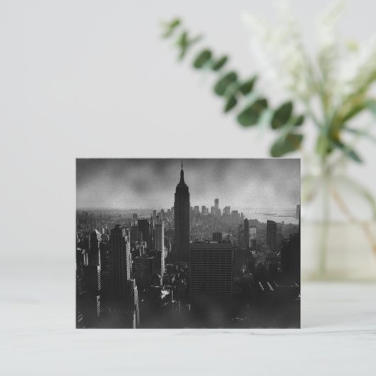 Black & White New York City Briefkaart (Staand voorkant)