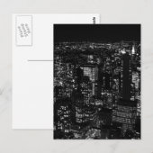 Black & White New York City Briefkaart (Voorkant / Achterkant)