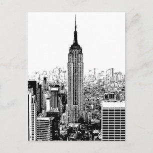 Black & White New York City Briefkaart