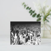 Black & White New York City Briefkaart (Staand voorkant)