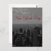 Black White New York City Briefkaart (Voorkant / Achterkant)