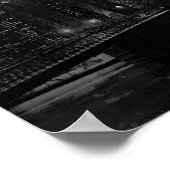 Black White New York City Brooklyn Bridge Poster (Hoek)