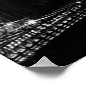 Black & White New York City Brooklyn Bridge Poster (Hoek)