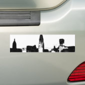 Black & White New York City Bumpersticker (Op auto)