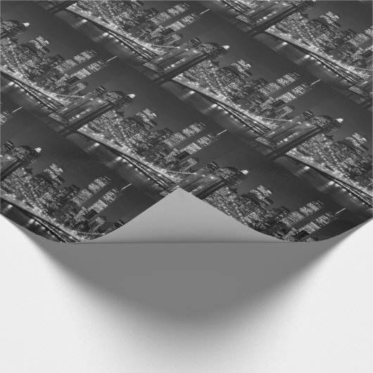 Black & White New York City Cadeaupapier (Hoek)