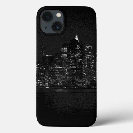 Black & White New York City Case-Mate iPhone Case (Achterkant)
