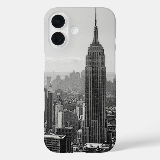 Black & White New York City Case-Mate iPhone Case (Achterkant)