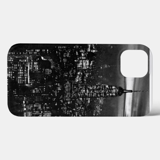 Black & White New York City Case-Mate iPhone Case (Achterkant (horizontaal))