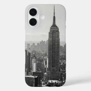 Black & White New York City iPhone 16 Hoesje
