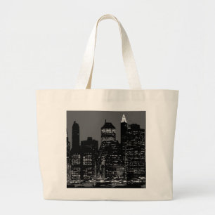 Black & White New York City Grote Tote Bag