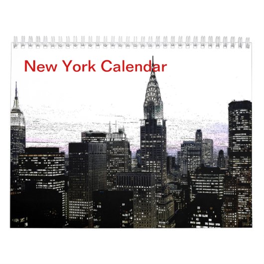 Black & White New York City Kalender (Hoes)