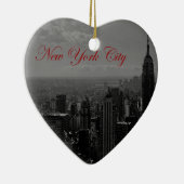 Black White New York City Keramisch Ornament (Rechts)