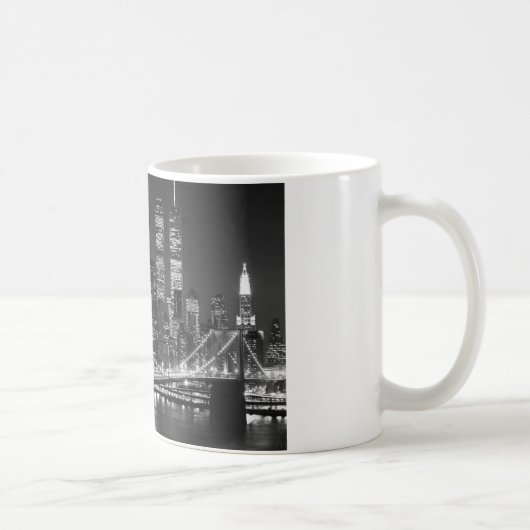 Black & White New York City Koffiemok (Rechts)