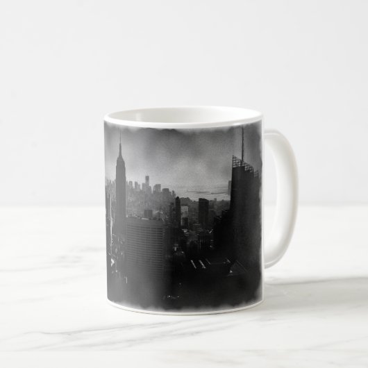 Black & White New York City Koffiemok (Voorkant rechts)