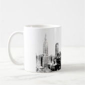 Black & White New York City Koffiemok (Links)