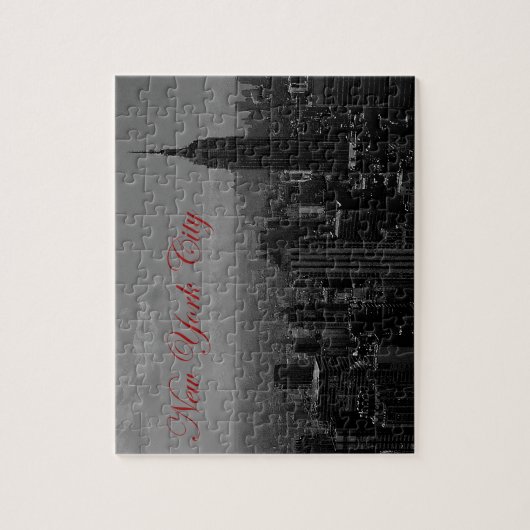 Black White New York City Legpuzzel (Verticaal)