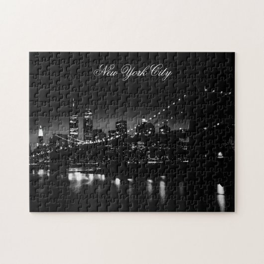 Black & White New York City Legpuzzel (Horizontaal)