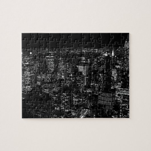Black & White New York City Legpuzzel (Horizontaal)