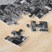 Black White New York City Manhattan Legpuzzel (Zijkant)