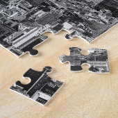 Black White New York City Manhattan Legpuzzel (Zijkant)