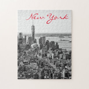 Black White New York City Manhattan Legpuzzel