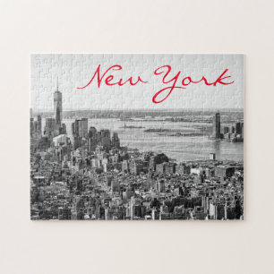 Black White New York City Manhattan Legpuzzel