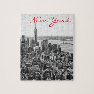 Black White New York City Manhattan Legpuzzel