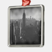 Black & White New York City Metalen Ornament (Links)