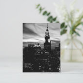 Black & White New York City Midtown Briefkaart (Staand voorkant)
