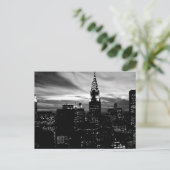 Black & White New York City Midtown Briefkaart (Staand voorkant)