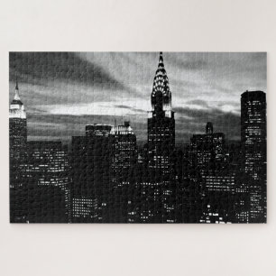 Black & White New York City Midtown Legpuzzel