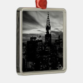 Black & White New York City Midtown Metalen Ornament (Rechts)