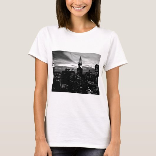 Black & White New York City Midtown T-shirt (Voorkant)
