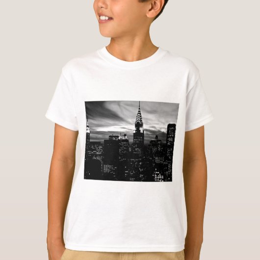 Black & White New York City Midtown T-shirt (Voorkant)