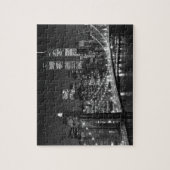 Black & White New York City Night Legpuzzel (Verticaal)