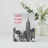 Black & White New York City Panorama Briefkaart (Staand voorkant)